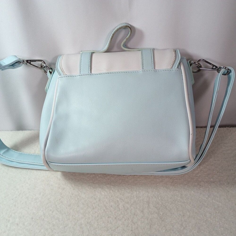Hot Topic Pastel Blue Bunny Ear Crossbody Bag Sweet Society Blue & White Kawaii - Picture 4 of 16